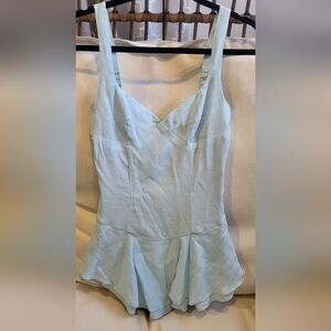Pale blue dress with skort - Small